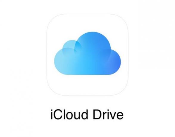 สกรีนช็อตของโลโก้ iCloud Drive