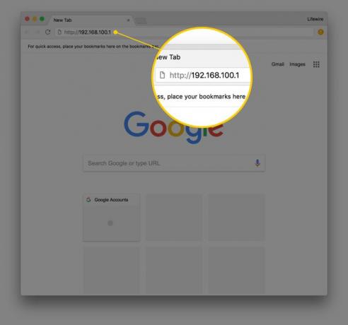 Dirección IP en la barra de URL de Google Chrome