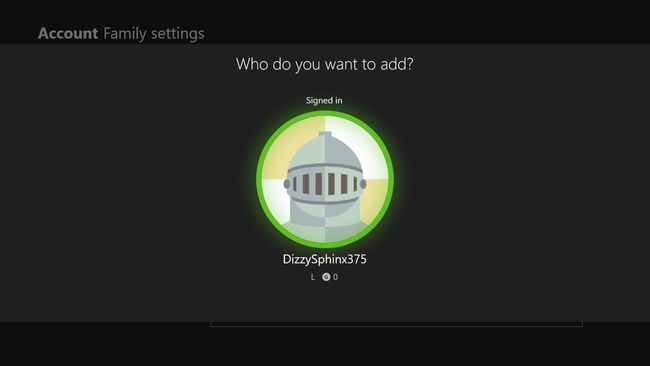 Ustawienia rodzinne Xbox One.