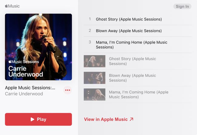 Carrie Underwood Apple Music Sessions EP