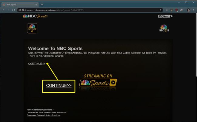 NBCSports.com cu Continuare evidențiat