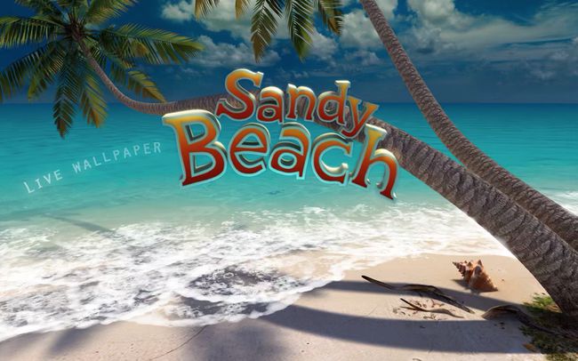 Živá tapeta Sandy Beach pro Mac