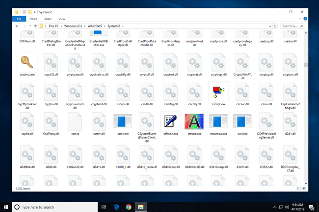 Windows 10 složka system32