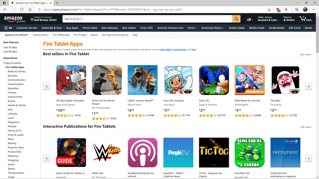 Magazinul de aplicații Amazon Android.