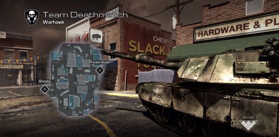 Call of Duty: Ghosts Warhawki kaardi ekraanipilt