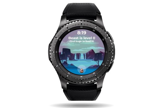 Cadrul de ceas Beast Friend pe un ceas Samsung Galaxy