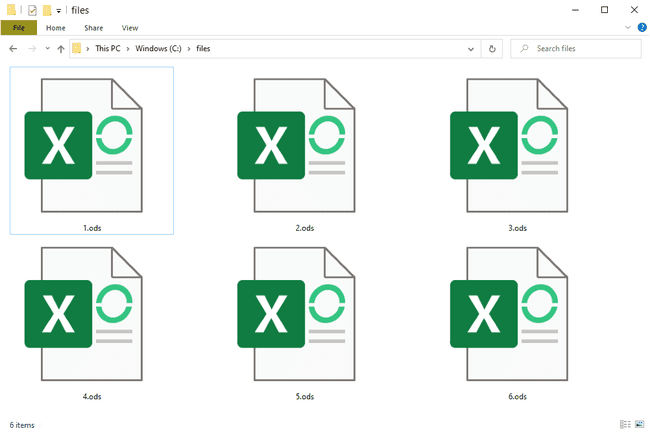 Arquivos ODS no Windows 10 que abrem com o MS Excel