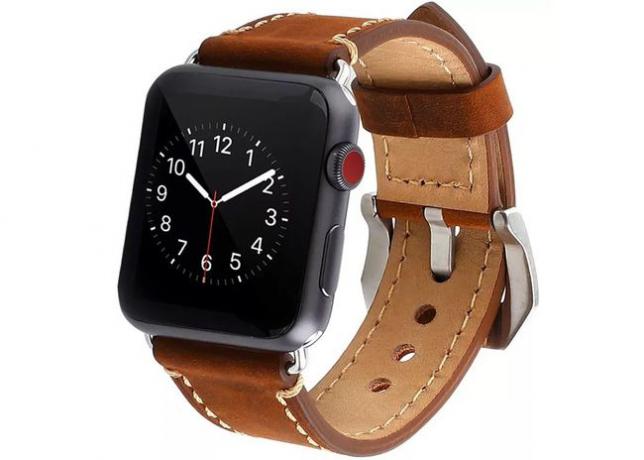 Leren Apple Watch-band van derden