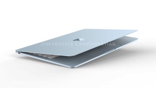 Koncepcyjny render MacBooka Air firmy Apple M2