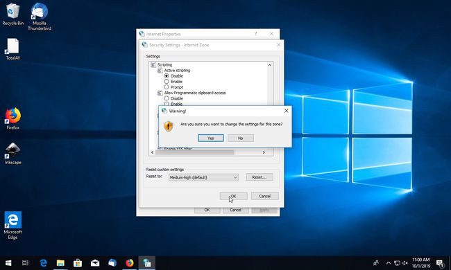 Windows 10 confirma el cambio a la configuración de Internet