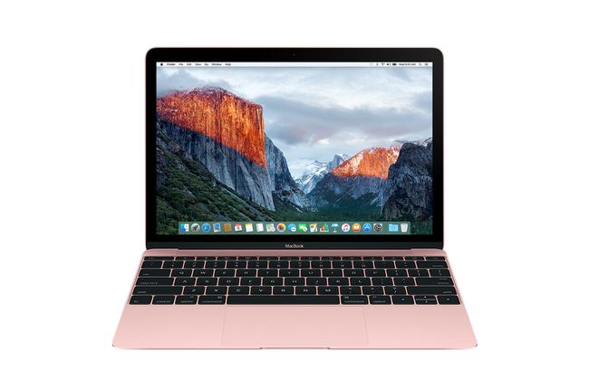 2016ローズゴールドカラーの12インチMacBook