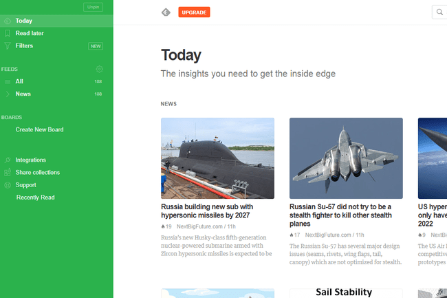 Der Feedly-Online-RSS-Reader