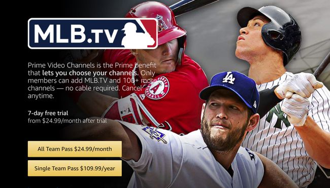 MLB.tvを購読するオプションをクリックしてください