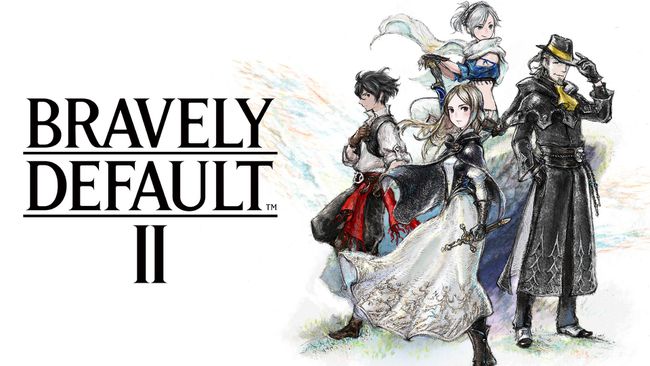 Bravely DefualtIIゲームのカバーアート。 