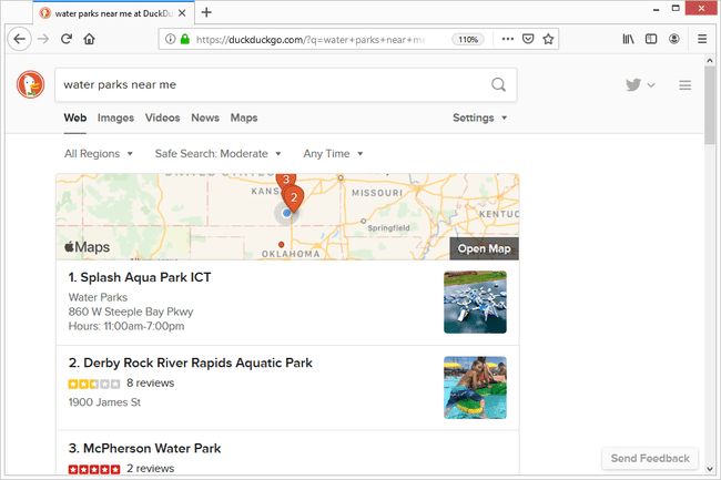 DuckDuckGo resultados de búsqueda cerca de mí para parques acuáticos