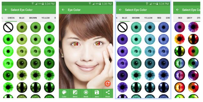 Nice Eyes Live Eye Color Changer - Kamera-App für Android