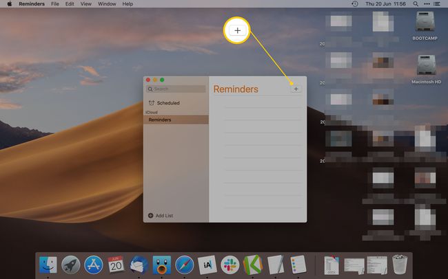 تطبيق Mac Reminder يبرز إضافة أيقونة