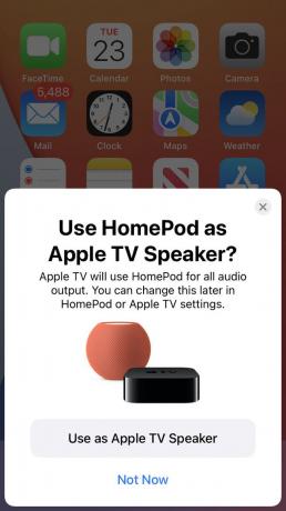 HomePod Mini seadistuses pole praegu esile tõstetud.