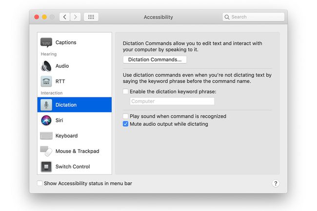 Macのアクセシビリティシステム環境設定