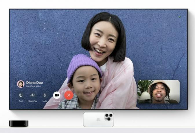 Apple TV で iPhone を FaceTime に使用する