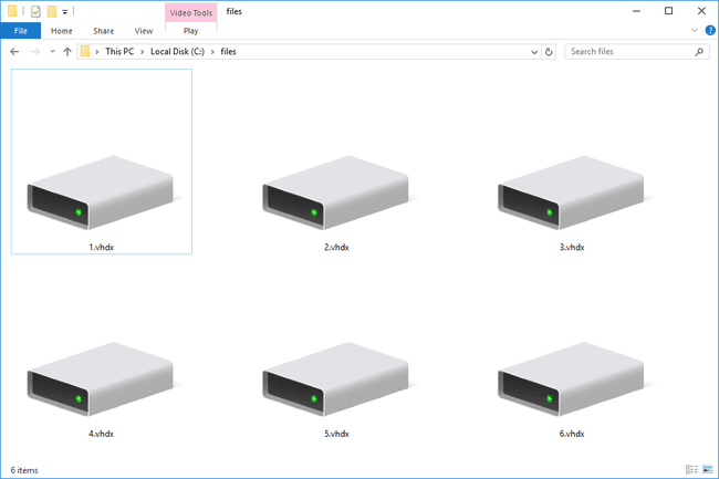 Arquivos VHDX.