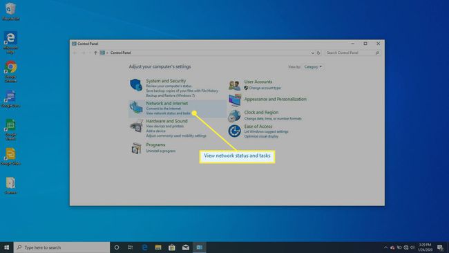 El Panel de control en Windows 10.