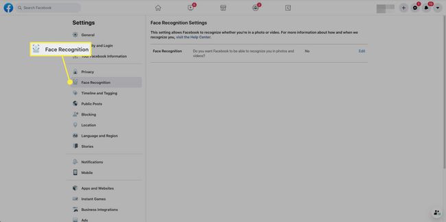 Rozpoznawanie twarzy w ustawieniach prywatności Facebooka