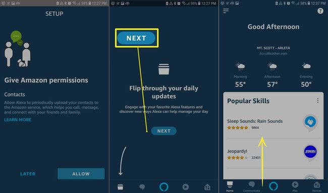 Configurarea Alexa pe Android