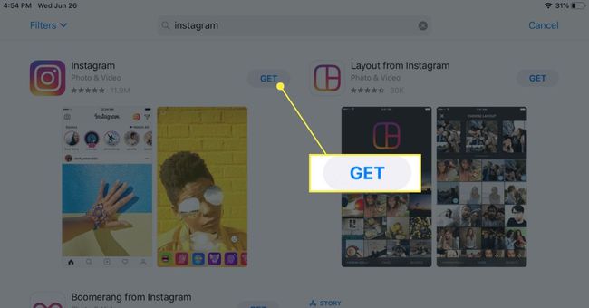 Instagram في متجر التطبيقات