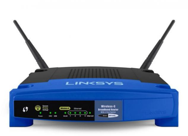 Bredbåndsrouter Linksys Wi-Fi Wireless-G Bredbåndsrouter