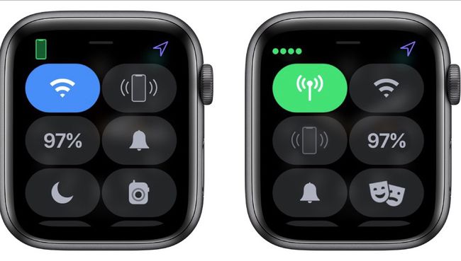 Opțiuni Apple Watch Control Center