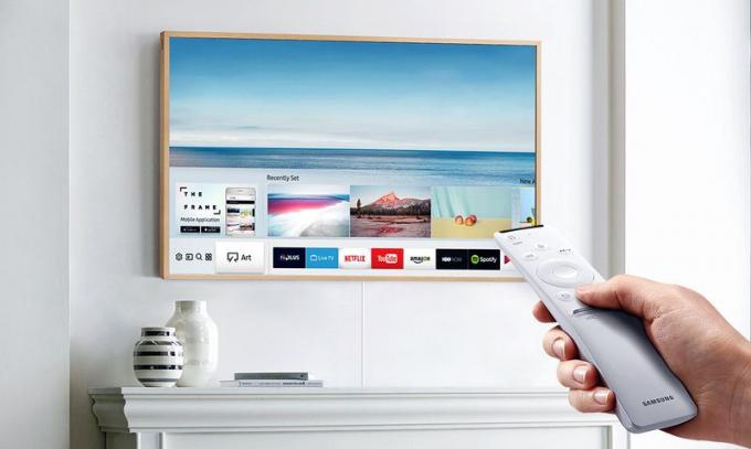 Samsung Frame TV - Modo de visualização de TV