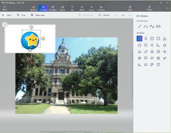 Upravte pomocí Paint 3D v aplikaci Microsoft Photos.