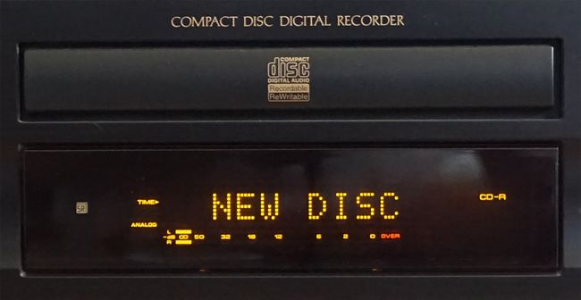 Nagrywarka CD Pioneer PDR-609 – Wyświetlanie stanu