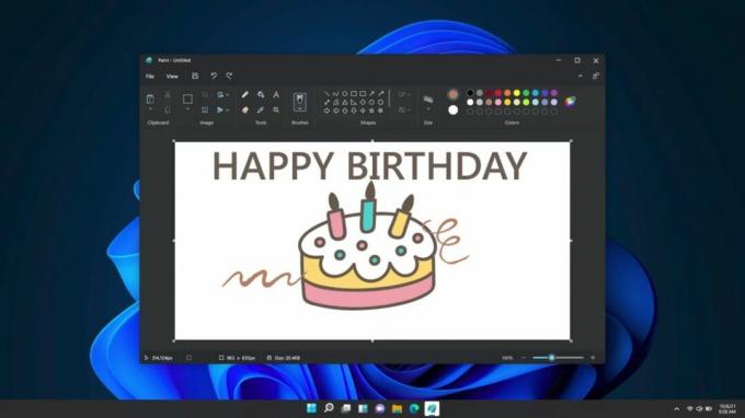 Temni način v programu Windows Paint