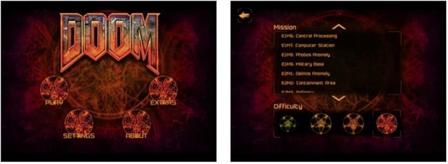 משחק ארקייד קלאסי Doom ב-iOS