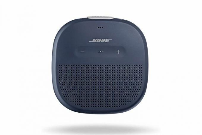 Bose SoundLink Micro: 小型ポータブル Bluetooth スピーカー (防水)、ミッドナイトブルー