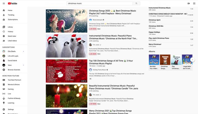 YouTube erbjuder gratis streaming av julmusik och videor