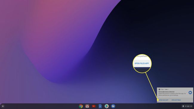Chrome OS-meddelelse