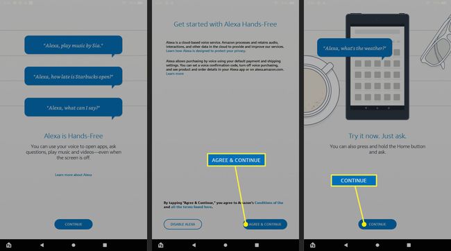 Дізнайтеся більше про Alexa, Погоджуйтеся, Продовжити та Продовжити в налаштуваннях Amazon Fire