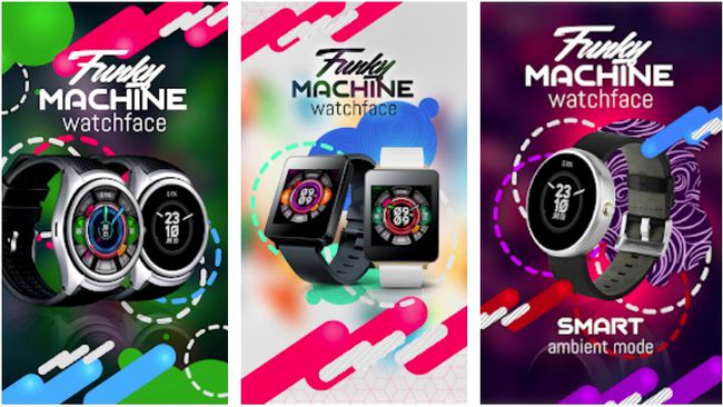 Funky Machine Wear OS 시계 모드