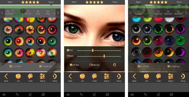 FoxEyes Augenfarbwechsel-App für Android