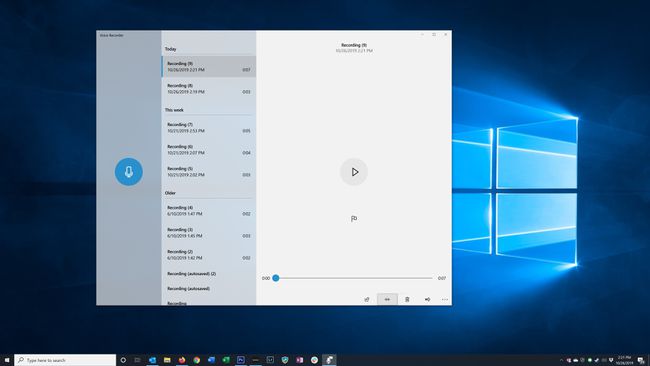 Windows Ses Kaydedici uygulamasında Kırp düğmesini seçme