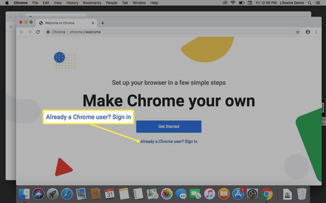 Google Chrome solicita agregar un usuario.