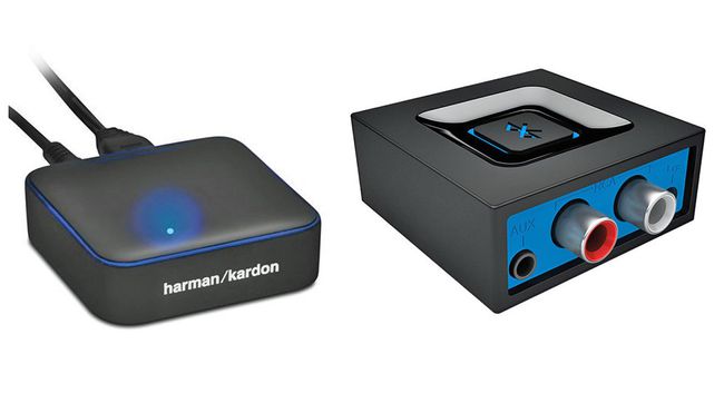 Harmon Kardon BTA-10 ir Logitech Bluetooth garso imtuvai