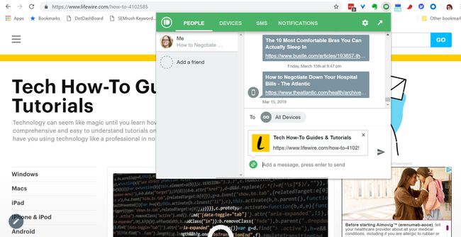 Pushbullet Chrome-Plug-in