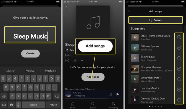 SpotifyiOSアプリは新しいプレイリスト002を作成します