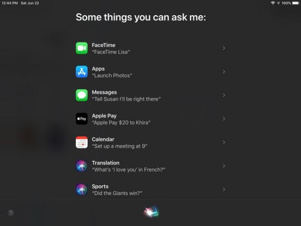 قائمة ببعض قدرات Siri