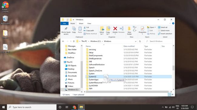 Salin file DLL ke folder System32 yang terletak di folder instalasi Windows Anda.