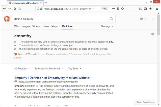 Opción de definir DuckDuckGo